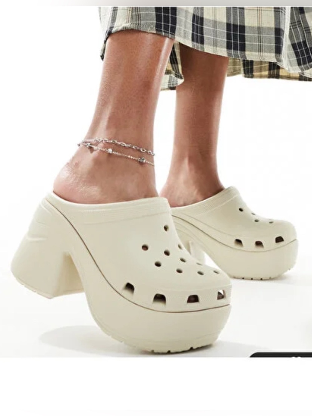 NWT Crocs Siren Clogs, beige, size 10M & 12W, unisex